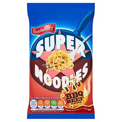 Batchelors Super Noodles BBQ Beef Flavour, 3 x 90g