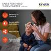 Kinetik Wellbeing Digital Ear thermometer & Forehead, Non Contact - Temperature Thermometer with Infra-red Technology for Kids, Adults - 1 Second Readings with Baby Fever Alarm - Used by the NHS view 3