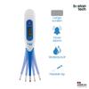 Digital Basal Medical Thermometer for Babies, Children and Adults, fever alarm. Flexible tip Fast and accurate, oral, rectal or axillary temperature reading Easy-to-read display and case view 2