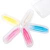 5 Pcs Mini Travel Plastic Contact Lens Insertion & Removal Tool .Contact Lens Stick Tool Case Set (Inserter/Remover+Tweezer with Soft Tip) (Color-) view 1