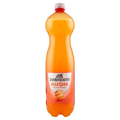6X San Benedetto Allegra Aranciata PET 1.5 L Lemonade Orange Soft Drink