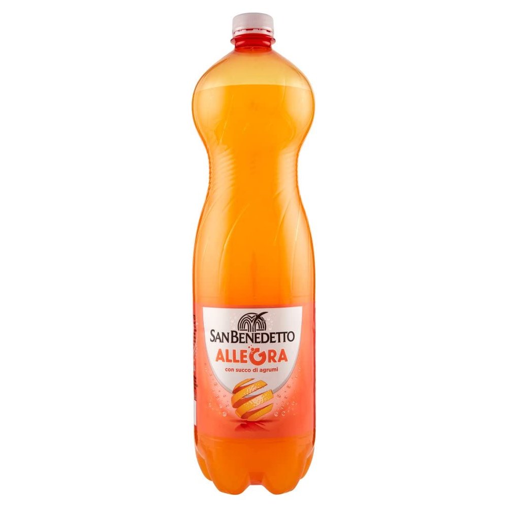 6X San Benedetto Allegra Aranciata PET 1.5 L Lemonade Orange Soft Drink
