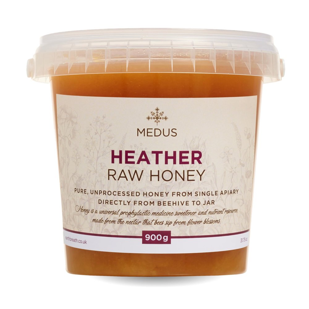 Earthbreath Heather Raw Honey 900kg  100% Raw & Natural  Sustainably Harvested  Rich in Natural Goodness  No Artificial Additives