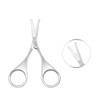 Nose and Ear Hair Scissors Curved Safety Premium Stainless Steel Blades with Rounded Tip for Nose Ear Beard Moustache Eyebrow By Majestik+ view 1