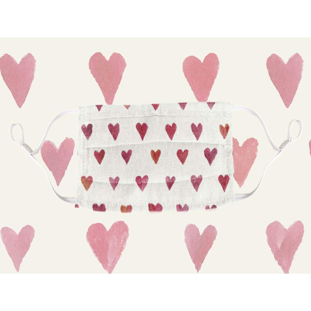 Oedim Reusable and Washable Mouth Covers | Efficacy Filtration 97.45% | Various Mod. | Adult Size Hearts