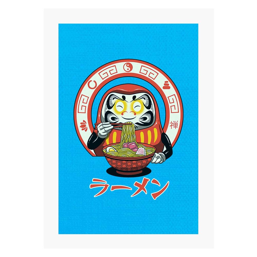 Cloud City 7 Daruma Zen Ramen A4 Print