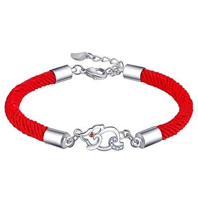 Bracelet Jewelry Ladies Bracelet Original Fashion Piglet Bracelet Red Braided Ladies Jewelry