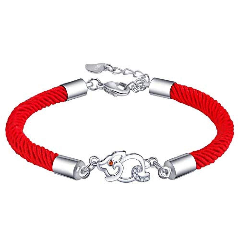Bracelet Jewelry Ladies Bracelet Original Fashion Piglet Bracelet Red Braided Ladies Jewelry