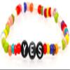 Bracelet Jewelry Women S Bracelet European And American Fashion Alphabet Rainbow Glass Beads Bracelet Natural Freshwater Pearl Ethnic Bracelet view 1
