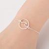 Bracelet Jewelry Women S Bracelet The Circle Wave Bracelet Simple And Versatile Cold Wind Hollow Jewelry In All Seasons view 2