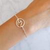 Bracelet Jewelry Women S Bracelet The Circle Wave Bracelet Simple And Versatile Cold Wind Hollow Jewelry In All Seasons view 4