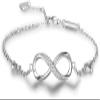 Bracelet Jewelry 925 Silver Bracelets For Women Infinity Bracelet With Cubic Zirconia 8 Shape Chain Bracelet Jewelry Gift 18.5Cm view 1