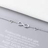 Bracelet Jewelry 925 Silver Bracelets For Women Infinity Bracelet With Cubic Zirconia 8 Shape Chain Bracelet Jewelry Gift 18.5Cm view 3