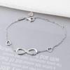 Bracelet Jewelry 925 Silver Bracelets For Women Infinity Bracelet With Cubic Zirconia 8 Shape Chain Bracelet Jewelry Gift 18.5Cm view 4
