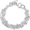 Bracelet Jewelry 925 Silver Bracelets 6Line Light Bangle Silver 6 Layer Chain Link Bracelet For Women Men view 1