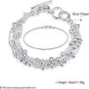 Bracelet Jewelry 925 Silver Bracelets 6Line Light Bangle Silver 6 Layer Chain Link Bracelet For Women Men view 2