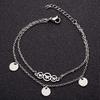 Bracelet Jewelry Women S Bracelet Innovative Double-Layer Bracelet Personalized Stainless Steel Round Hollow Dragonfly Bracelet view 2