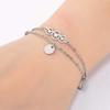 Bracelet Jewelry Women S Bracelet Innovative Double-Layer Bracelet Personalized Stainless Steel Round Hollow Dragonfly Bracelet view 3