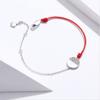 Bracelet Jewelry Red Rope Chain Bracelets For Women Silver 925 Clear Cubic Zirconia Mix Bracelet Fashion Jewelry 18Cm view 2