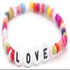 Bracelet Jewelry Women S Bracelet Fashion Rainbow Glass Beads Alphabet Love Bracelet view 1
