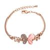 Bracelet Jewelry Women S Bracelet Pink Butterfly Bracelet Fashion Gold-Plated Sweet Simple Diamond Bracelet view 1