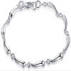 Bracelet Jewelry Silver Chain Water Drop Droplets Silver Rolo Bracelets Jewelry Silver Bracelet view 1