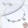 Bracelet Jewelry 925 Silver Winter Snowflake Women Bracelets Chain Link Bracelet Silver Jewelry 22Cm view 3
