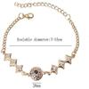 Bracelet Jewelry Chain Color Gold Round Evil Eye Charms Bracelet Crystal Star Shape Beads Link Chain Bracelets For Women Girl Jewelry view 2