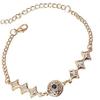 Bracelet Jewelry Chain Color Gold Round Evil Eye Charms Bracelet Crystal Star Shape Beads Link Chain Bracelets For Women Girl Jewelry view 4