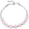 Bracelet Jewelry S925 Silver Powder Crystal Bracelet Ins Sweet Temperament Female Model Powder Series Peach Blossom Crystal Bracelet Trend Jewelry view 1