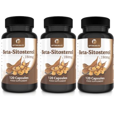 Beta Sitosterol 180mg from 400mg Plant Sterols Capsule High Strength Supplement NOT Tablets or Powder Contributes to Normal Blood Cholesterol 120 Vegan Caps 2 Months Supply