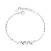 Bracelet Jewelry 925 Silver Leaves Chian Bracelet For Women Jewelry view 1