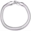 Bracelet Jewelry Silver Bracelet Jewelry 6Mm 20Cm Snake Bone Flat Male Soft Chain Bracelet view 1
