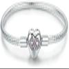 Bracelet Jewelry Infinity Heart Bracelet Silver 925 Heart-Shape Love Snake Bangle Bracelets 3Mm For Diy Fine Jewelry view 1