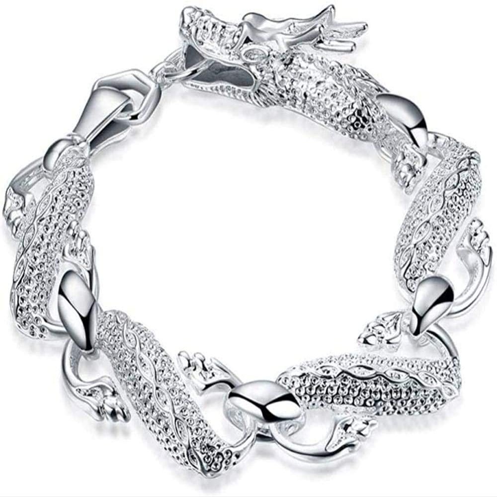 Bracelet Jewelry Silver Bracelets 6Line Light Bangle Silver Chain 6 Layer Chain Link Bracelet 20Cm