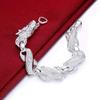 Bracelet Jewelry Silver Bracelets 6Line Light Bangle Silver Chain 6 Layer Chain Link Bracelet 20Cm view 4