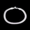 Bracelet Jewelry Silver Bracelet Jewelry 6Mm 20Cm Snake Bone Flat Male Soft Chain Bracelet view 2