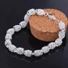 Bracelet Jewelry 925 Silver Chain Cluster Round Tennis Bracelets Women Jewelry Girlfriend Gift view 4
