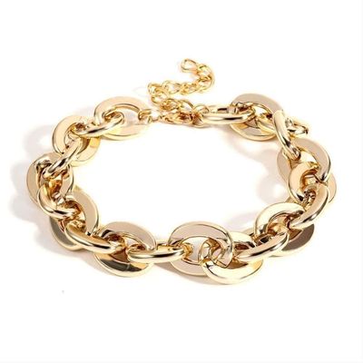 Bracelet Jewelry Vintage Miami Cuban Punk Gold Color Chunky Bracelet For Women Jewelry