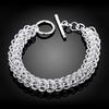 Bracelet Jewelry 925 Silver Bracelets Woman Jewelry Round Silver Chain Bracelet view 3