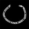 Bracelet Jewelry Men Bangles Accessories 925 Silver 6Mm Figaro Chain Bracelet For Women Jewelry view 2