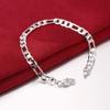 Bracelet Jewelry Men Bangles Accessories 925 Silver 6Mm Figaro Chain Bracelet For Women Jewelry view 4