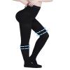 AMZAM Medical Compression Pantyhose for Women & Men, Closed Toe 15-20 mmHg Graduated Compression Stockings Waist High Support Leggings, Support Hose for Varicose Veins, Edema, Post Surgery, Black XL view 1