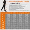 AMZAM Medical Compression Pantyhose for Women & Men, Closed Toe 15-20 mmHg Graduated Compression Stockings Waist High Support Leggings, Support Hose for Varicose Veins, Edema, Post Surgery, Black S view 2