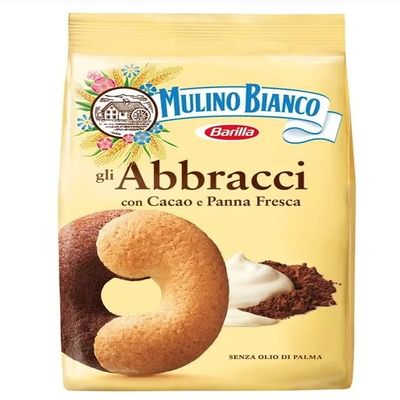 Abbracci Mulino Bianco Cacao e Panna - Biscotti - 1 x 350gr Pack (2)
