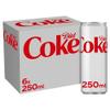 Diet Coke, 6 x 250 ml view 1