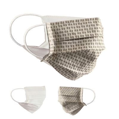 Community Masks 2-pack set unisex makeshift mask reversible mouth protection mask mouth and nose protection reversible mask with print cotton BCI washable