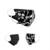 Community Masks 2-pack set unisex makeshift mask reversible mouth protection mask mouth and nose protection reversible mask with print cotton BCI washable,Black view 1