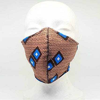 Blue Diamond Face Masks with adjustable elastic (p style)