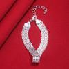 Bracelet Jewelry Bracelet Women S Bracelet Silver Soft Watchband Charm Bracelet & Bangles Fine Jewelry view 3